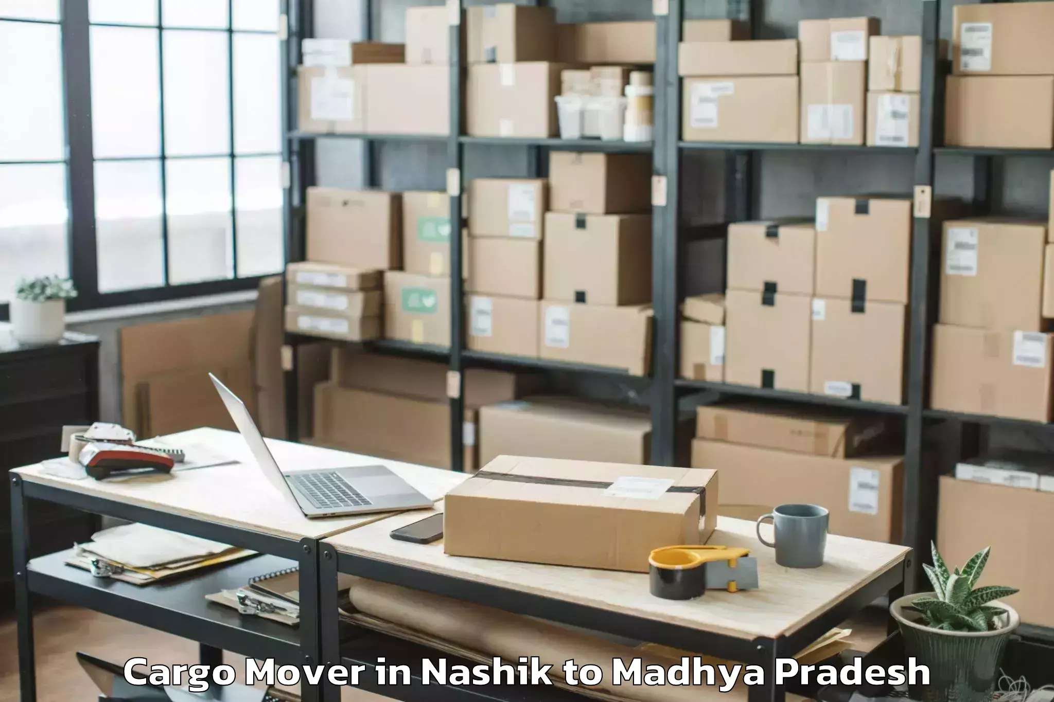 Leading Nashik to Gwalior Airport Gwl Cargo Mover Provider